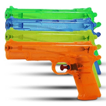 6 x kleine Wasserpistolen - verschiedene Farben