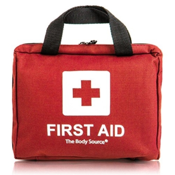 90-teiliges Erste-Hilfe-Set mit Kühlakkus, Augenspülung und Rettungsdecke