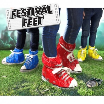Festival Feet Schuhe – Schuhüberzieher in rot - 