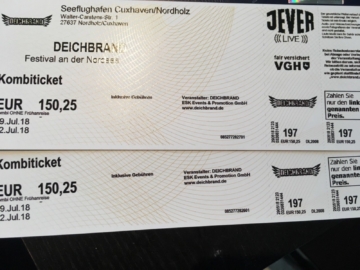 Deichbrand Tickets (2 Stück)
