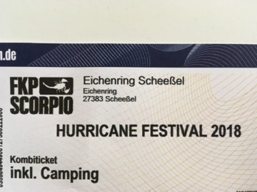 Hurricane Festival 2018 SCHEESSEL Ticket